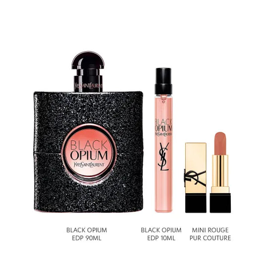 COFFRET YSL BLACK OPIUM EDP 90ML+EDP 10+MINIRPCN