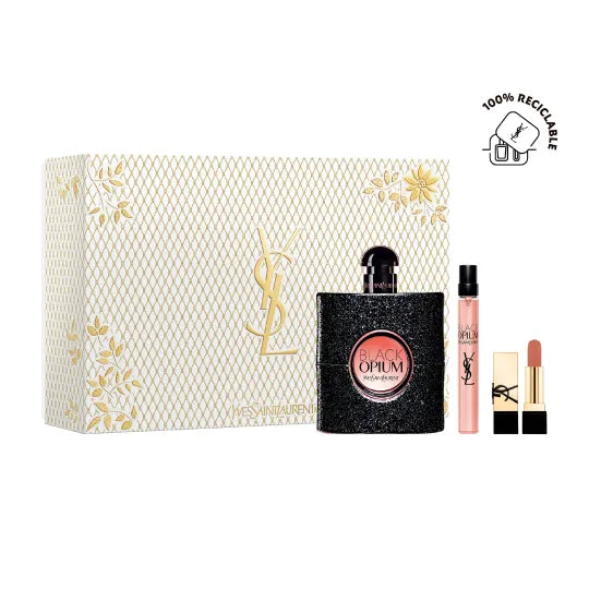 COFFRET YSL BLACK OPIUM EDP 90ML+EDP 10+MINIRPCN