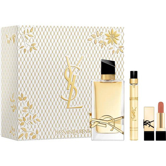 COFFRET YSL LIBRE EDP 90ML+EDP 10ML+MINI ROUGE