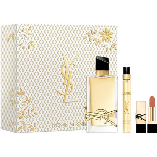 COFFRET YSL LIBRE EDP 90ML+EDP 10ML+MINI ROUGE